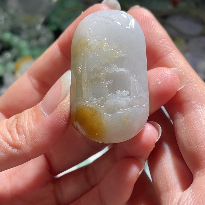 颈饰未镶嵌翡翠天