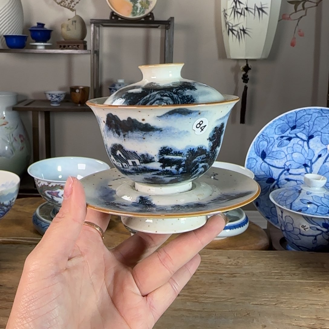 杯景德镇陶瓷柴烧多人