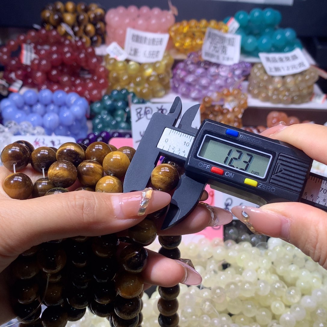 【闪购商品】水晶手串未镶嵌12咪的半成品黄虎眼