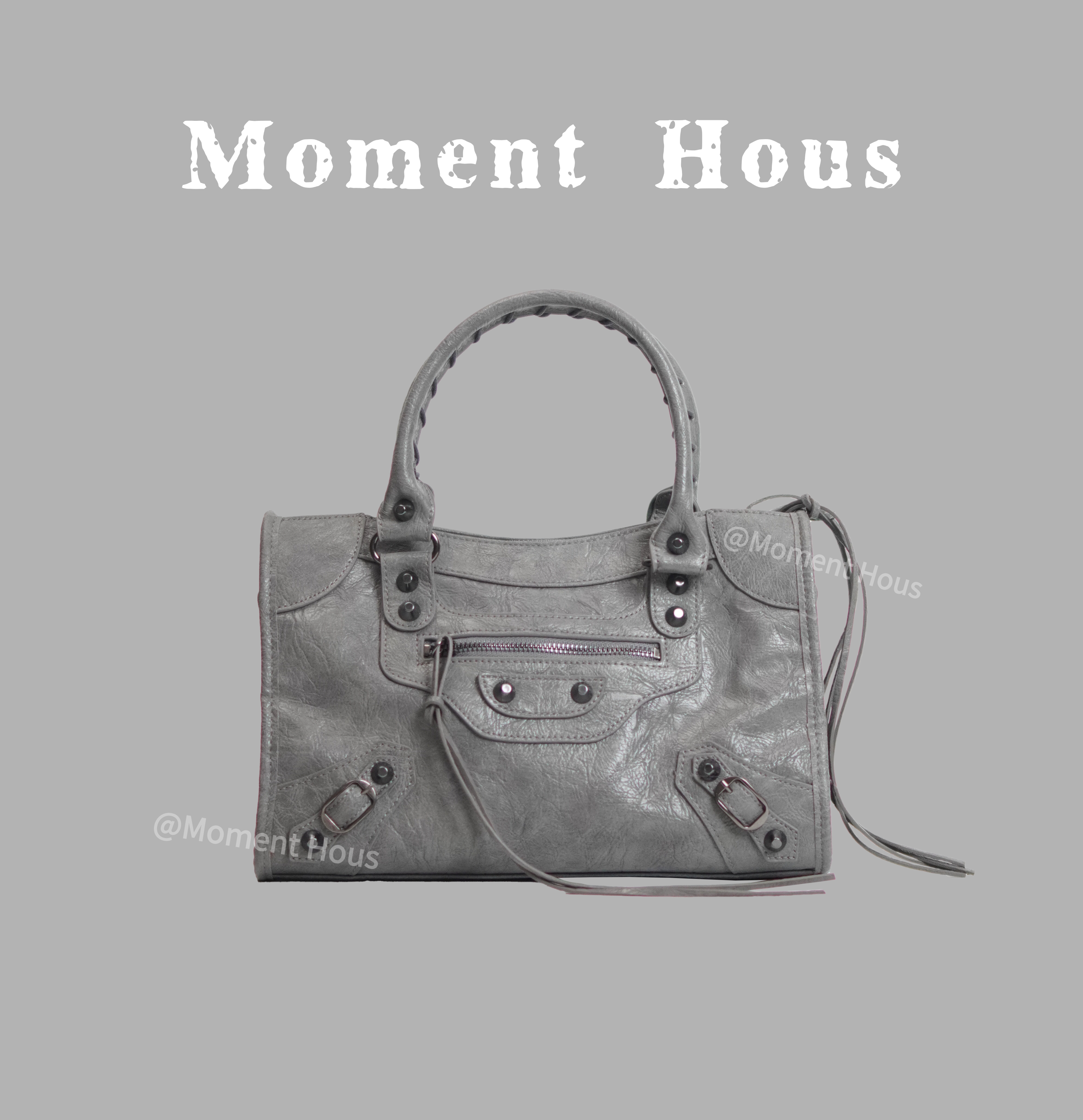 Moment Hous 小众设计高级辣妹个性酷帅潮流单肩斜挎机车包