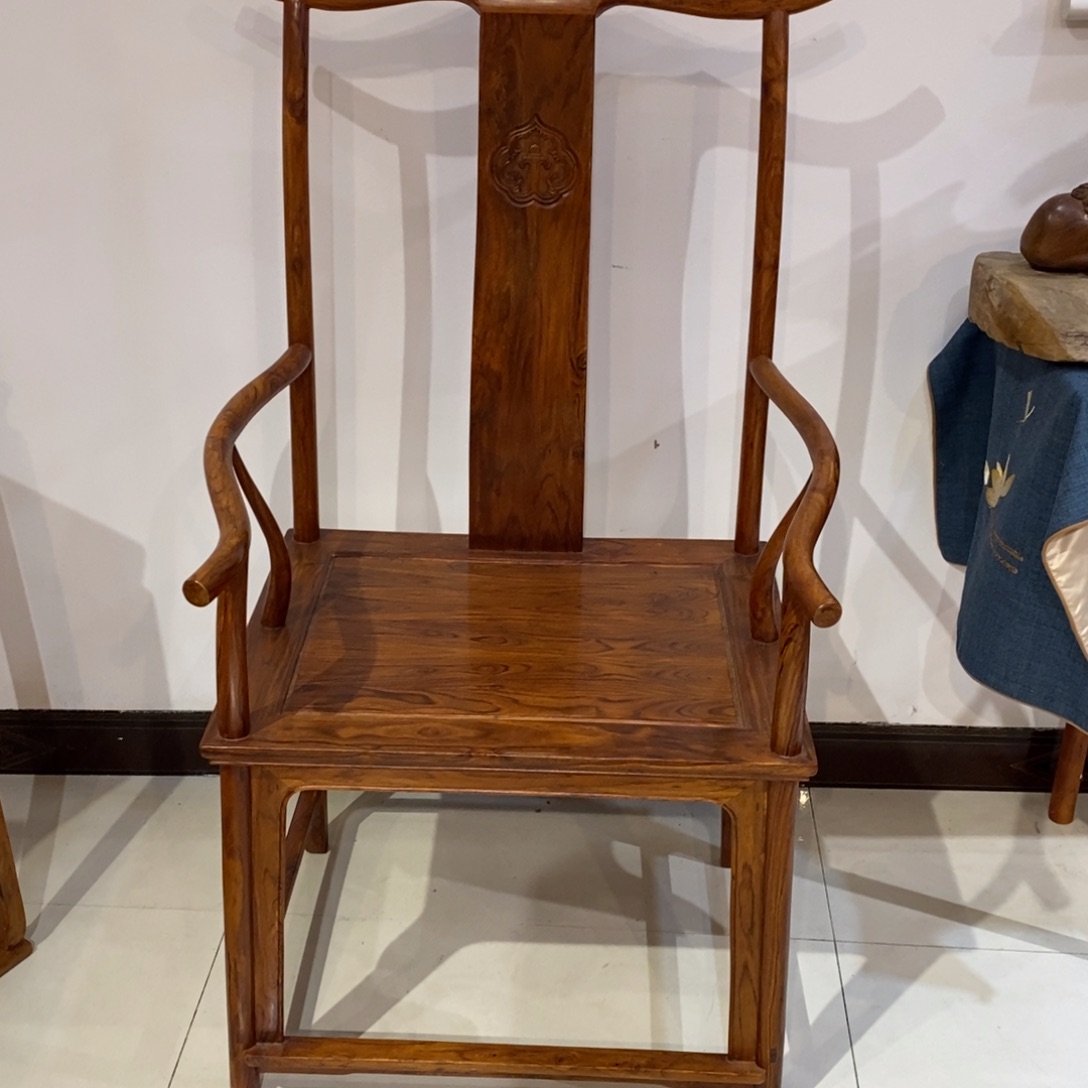 香枝木类成套家具5***5降香黄檀北官帽椅订金