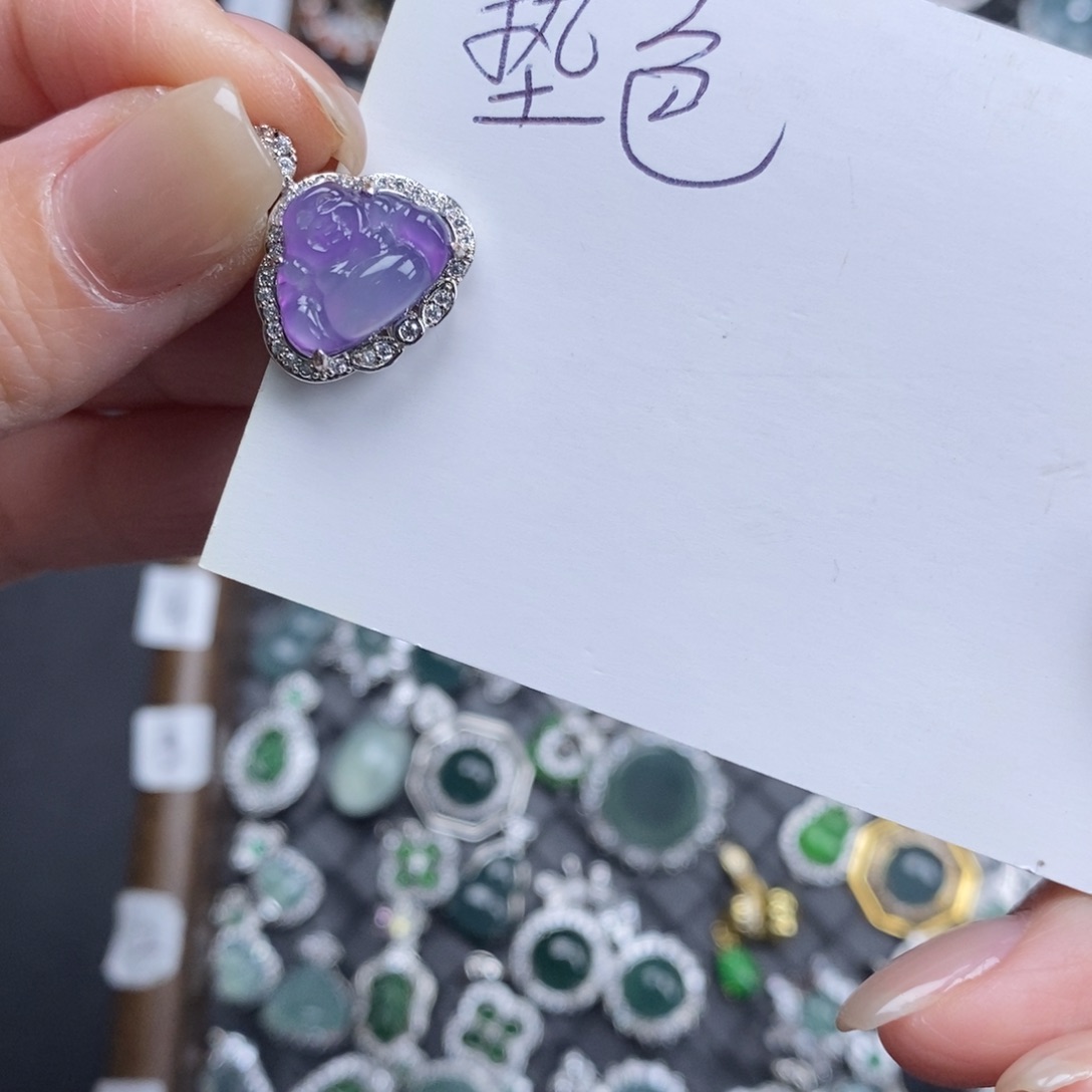 未镶嵌挂件翡翠翡翠