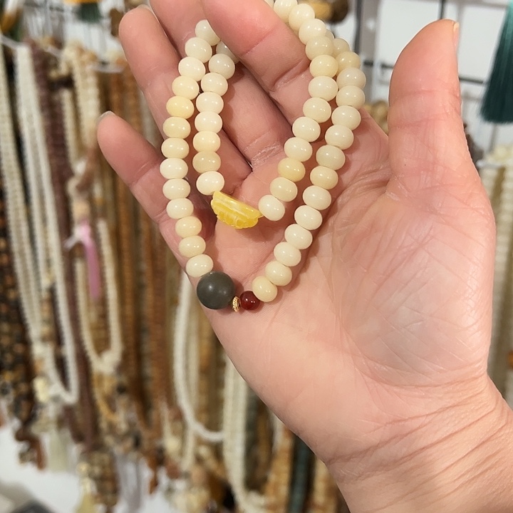 吊坠白玉菩提6×80