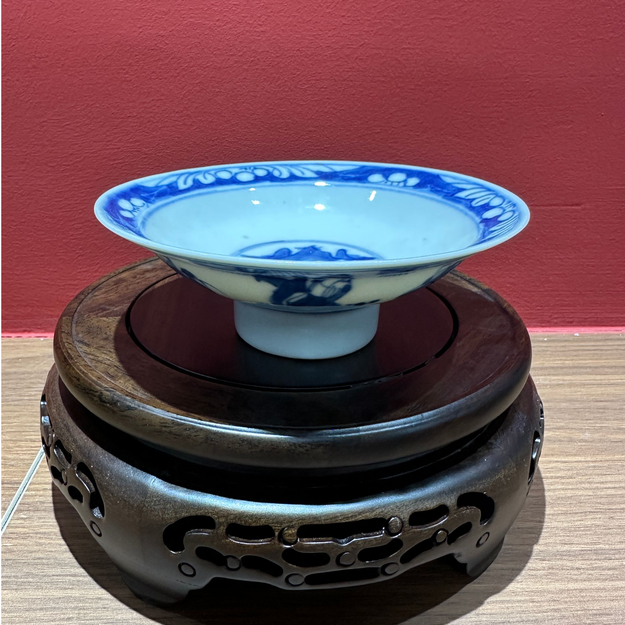 福禄寿贡盘内绘山水全品