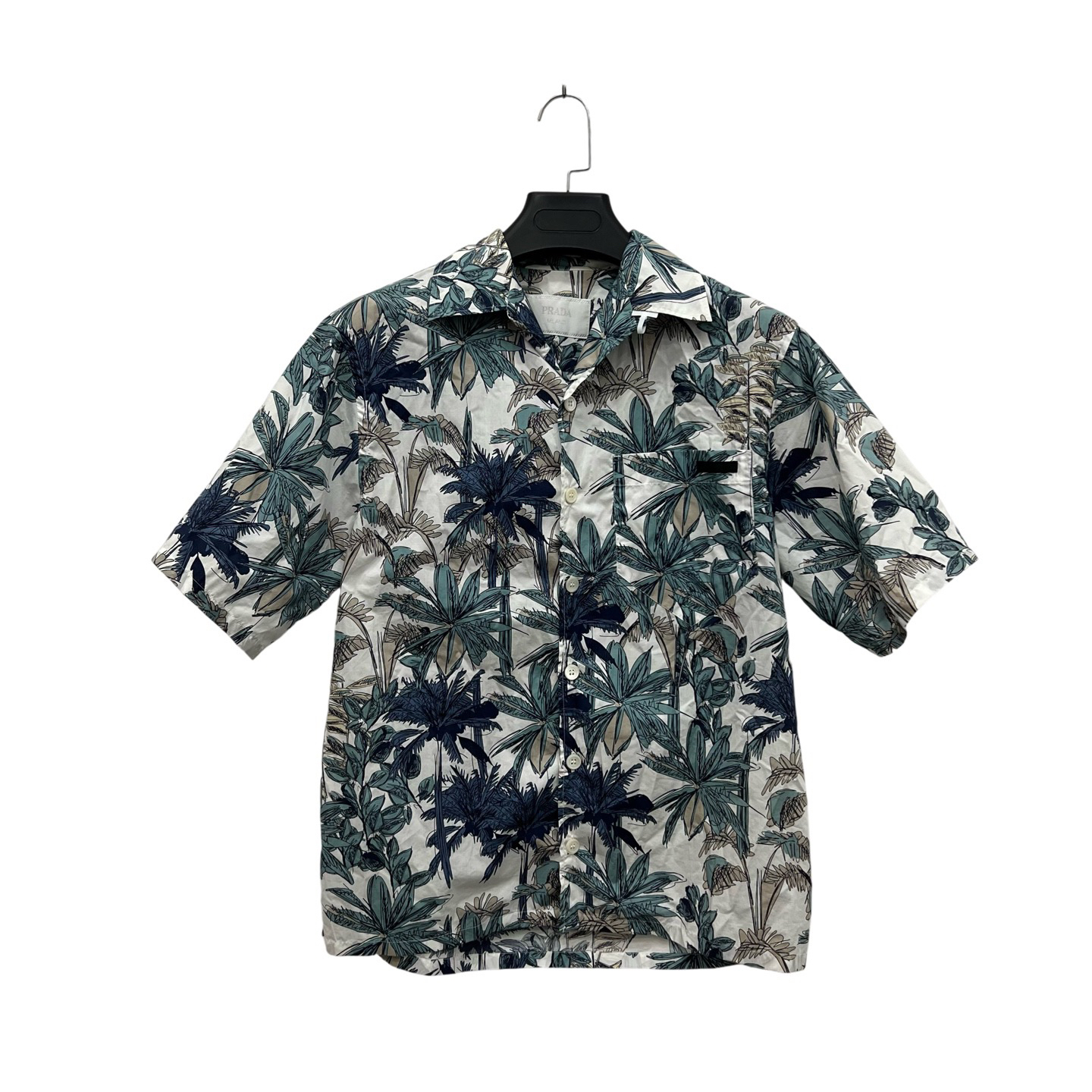 99新 Prada/普拉达 花卉印花衬衫 XS码/99新/公价8500