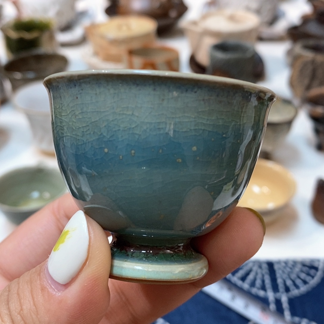 柴烧侘寂粗陶茶具 