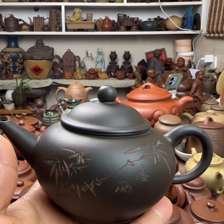 忠***紫泥茶壶原矿紫砂