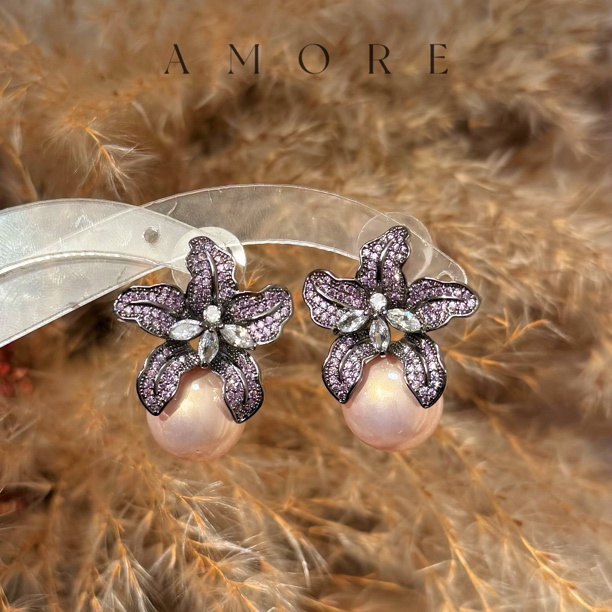 铜合金仿水晶耳饰 铜合金仿水晶耳饰[8193]