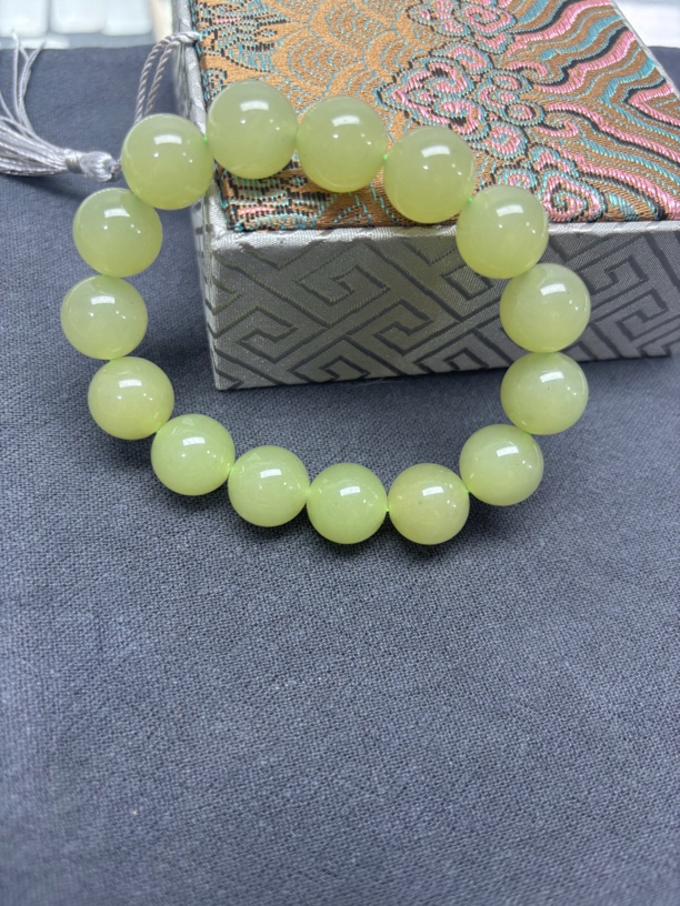 精品男士青黄圆珠手串！