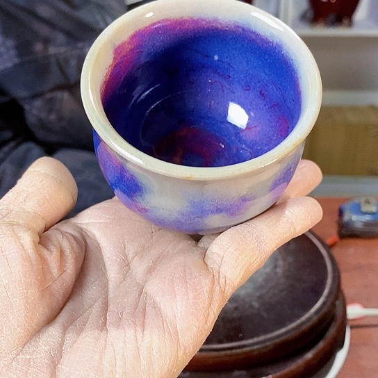 摆件远*尚峰钧窑作品杯子
