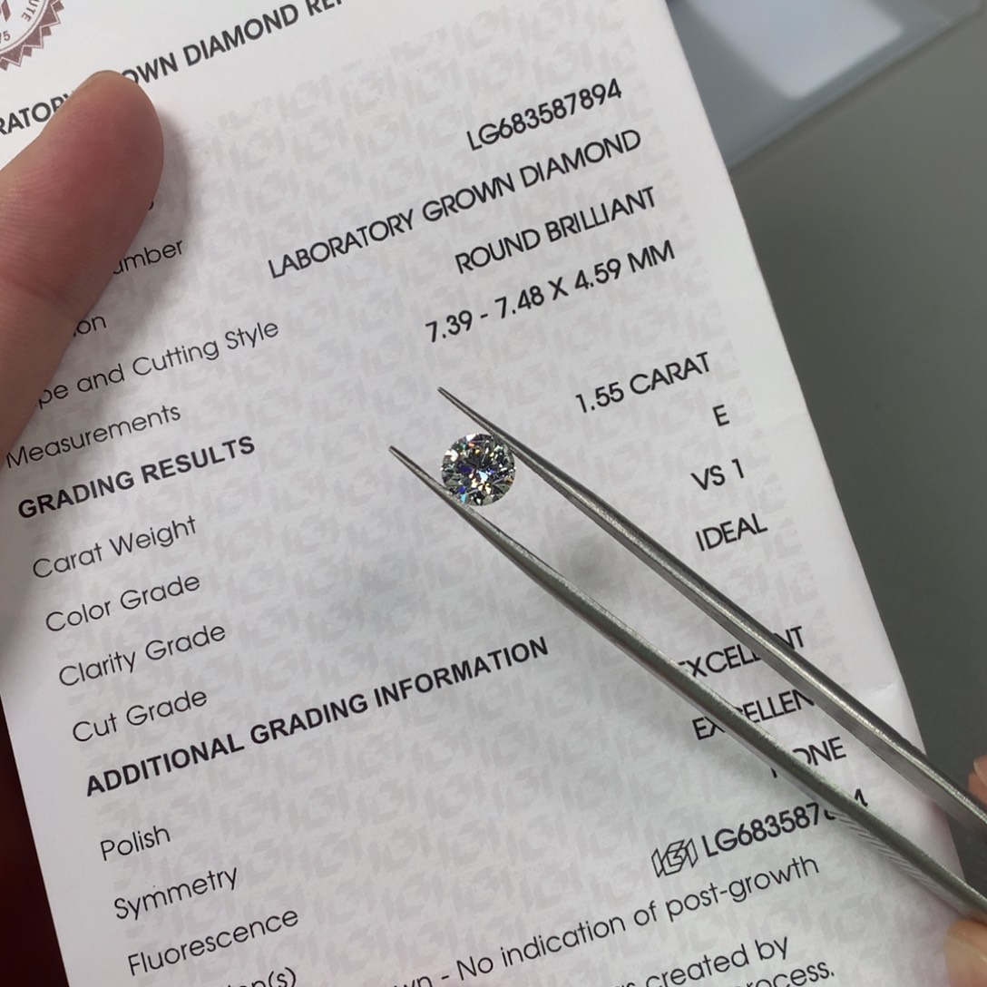 实验室培育钻石裸石未镶嵌