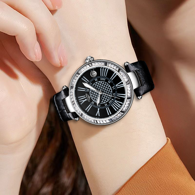 气球系列 女士全自动机械表贝母镶钻款（小夏）