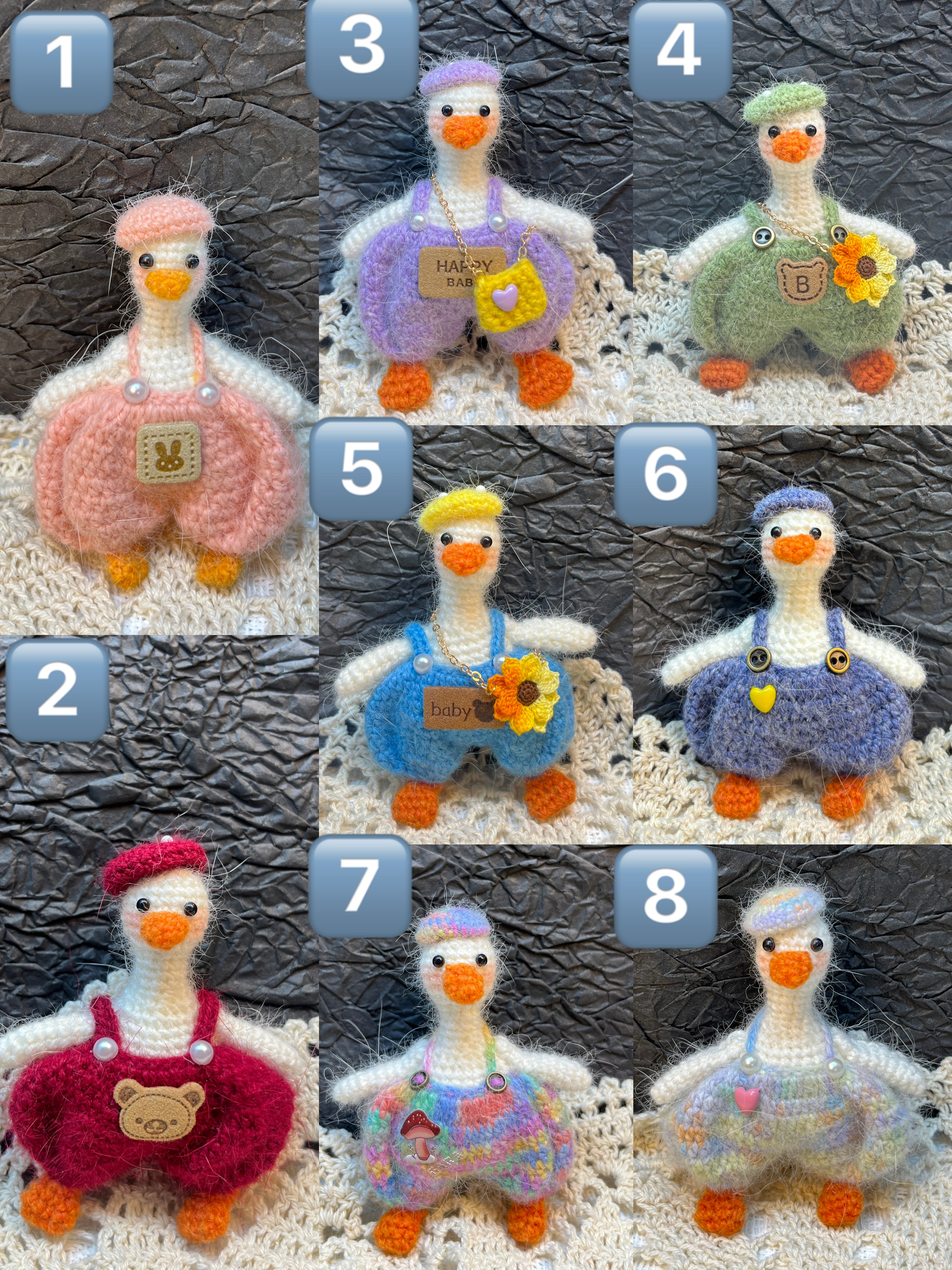 可爱长毛貂鹅多多