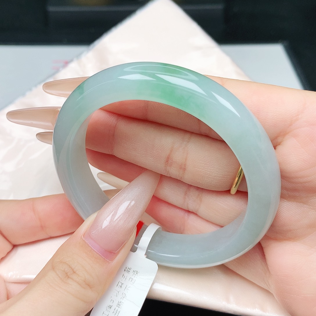 未镶嵌手镯翡翠54-55圈口