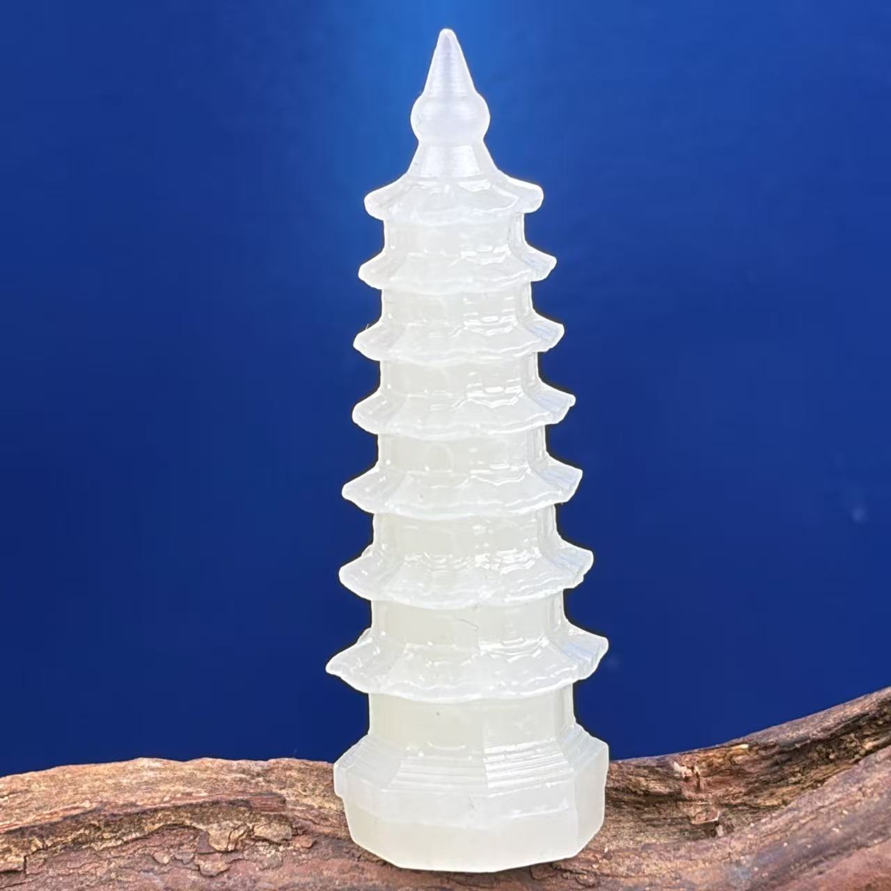 文昌塔和田玉挂件V016