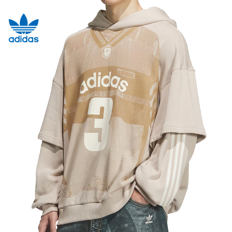 adidas阿迪达斯【环】三叶草男子运动休闲卫衣套头衫KC2608