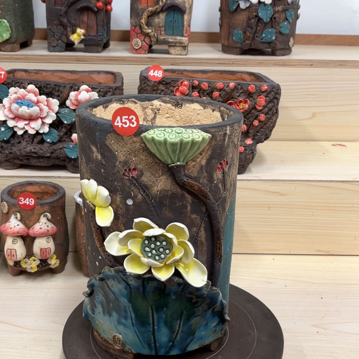 【闪购商品】紫砂花盆453号内口15外高26.5