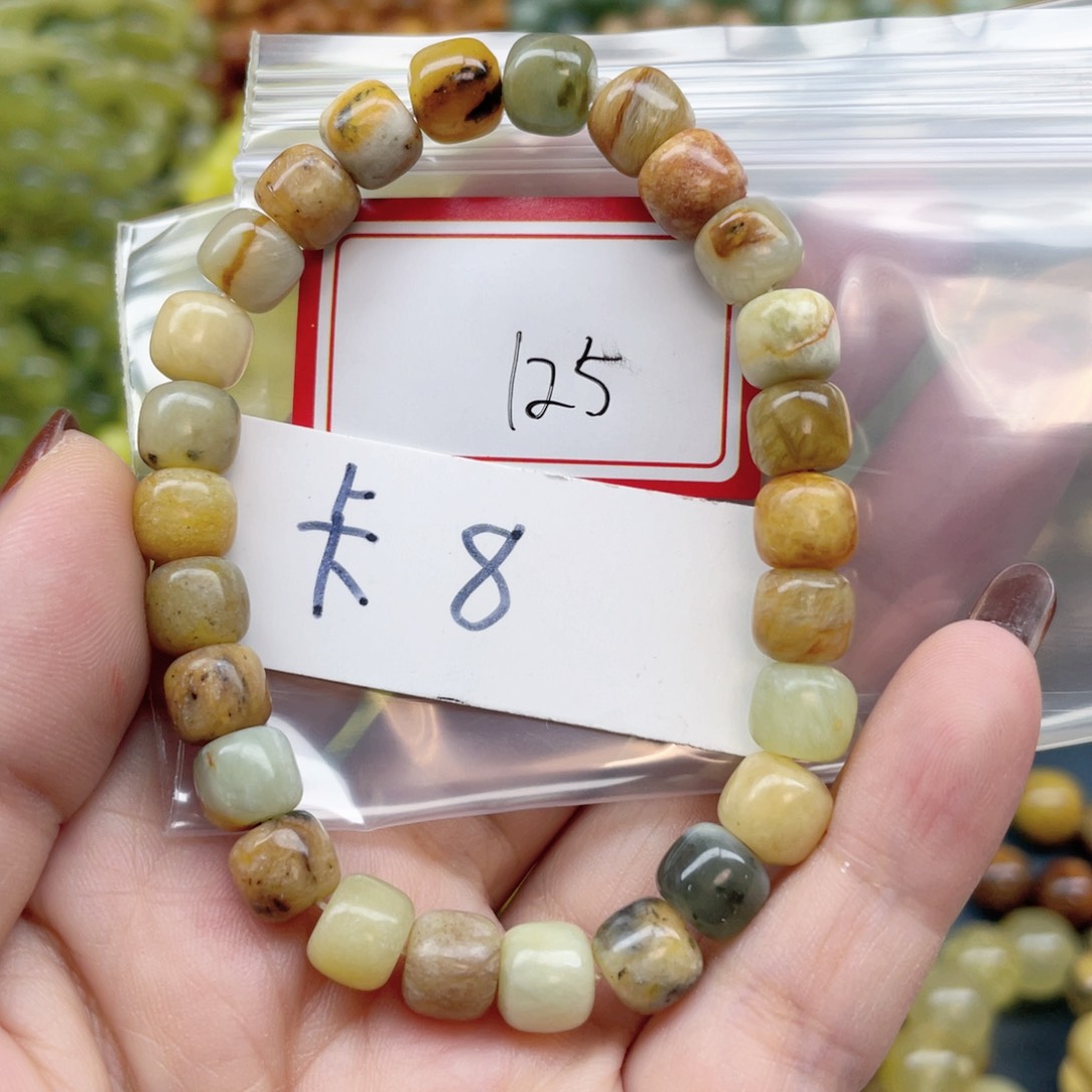 未镶嵌蛇纹石玉手串