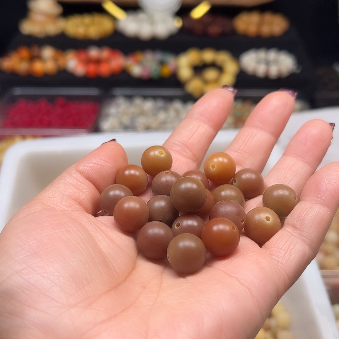 木***多菩提根/象牙果手串老料圆1000颗13/14