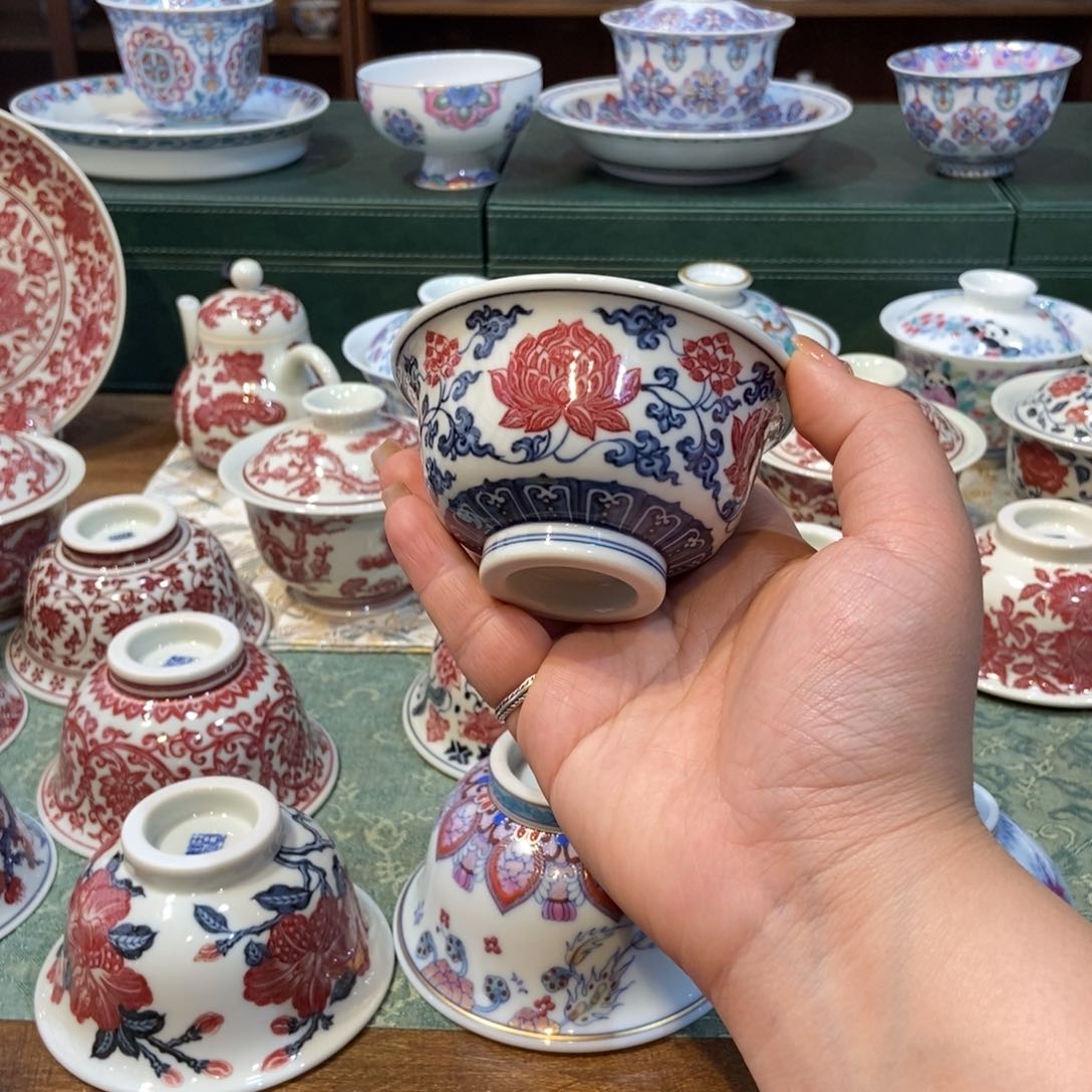 杯正绎堂金刚莲中号压手