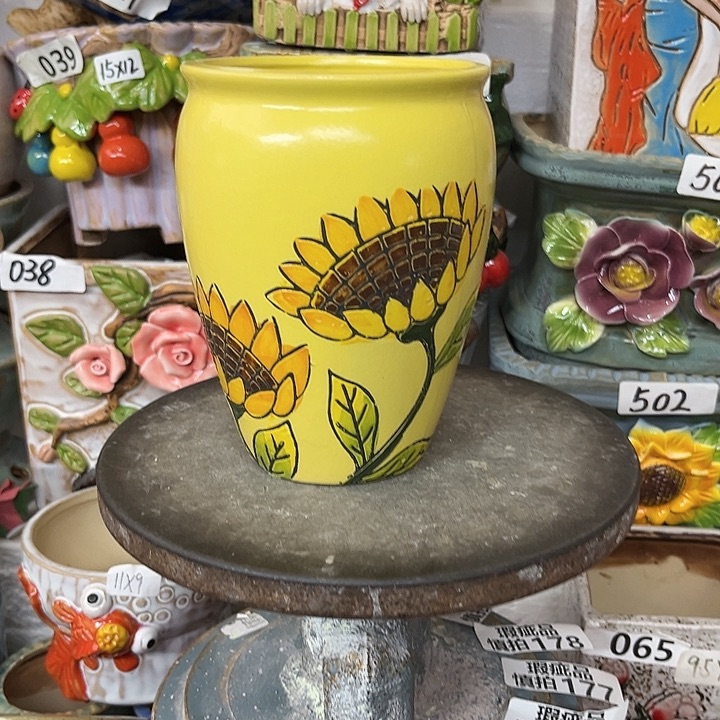 粗陶材质多肉花盆