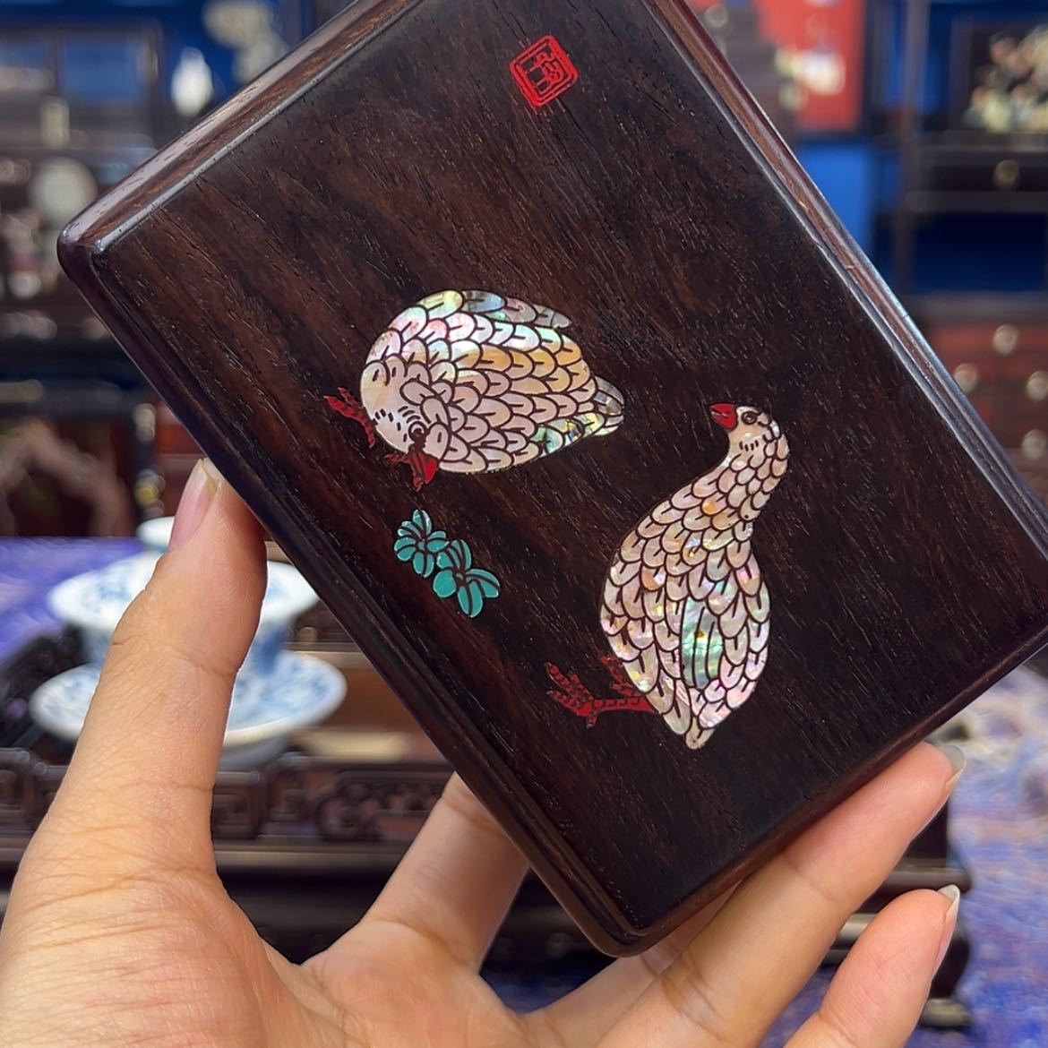 【闪购商品】红酸枝木类成套家具盒子