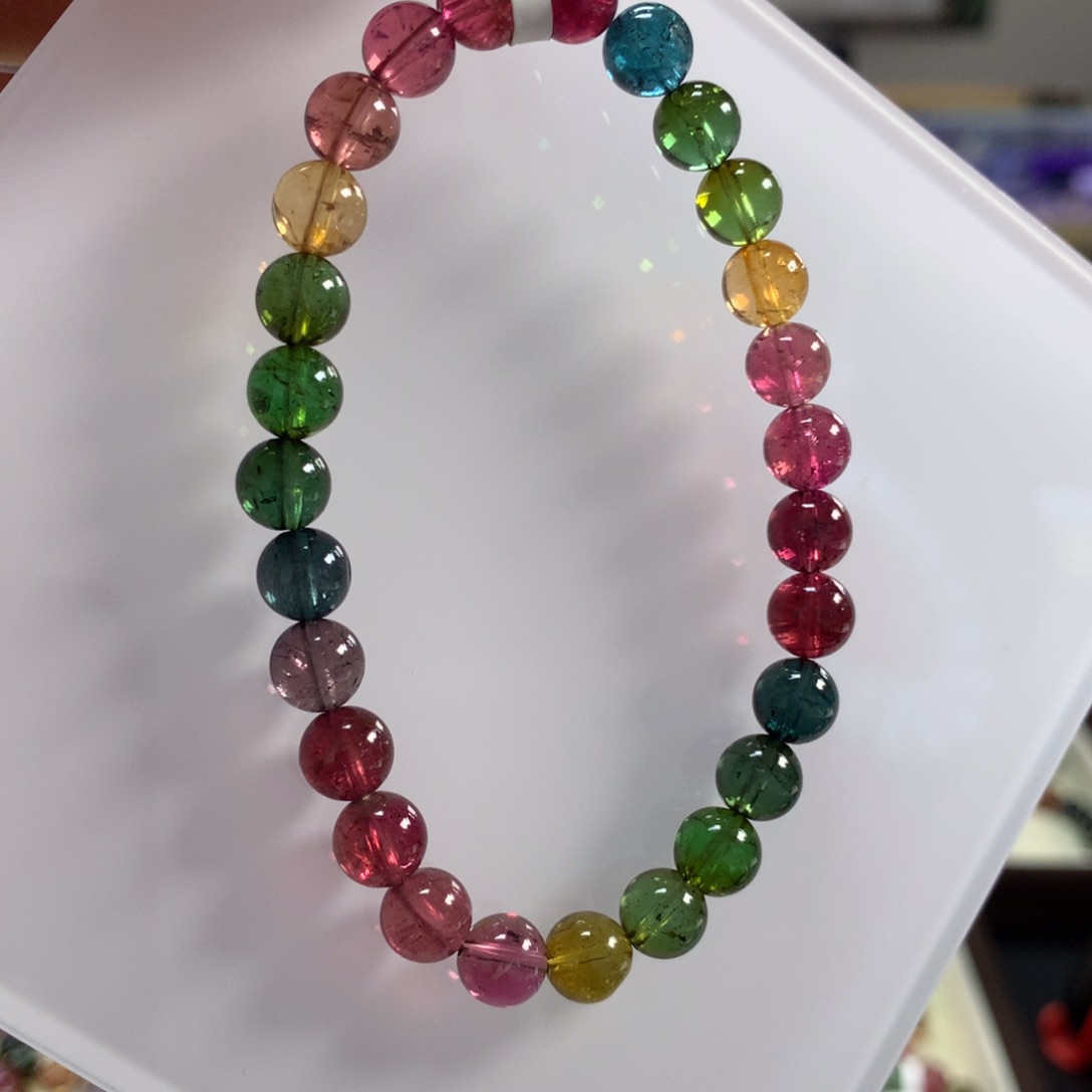 碧玺手链未镶嵌6.9左右