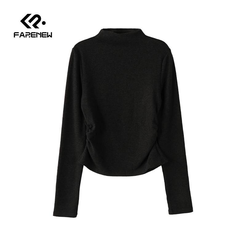 凡人优品女士冬季圆领打底衫T134