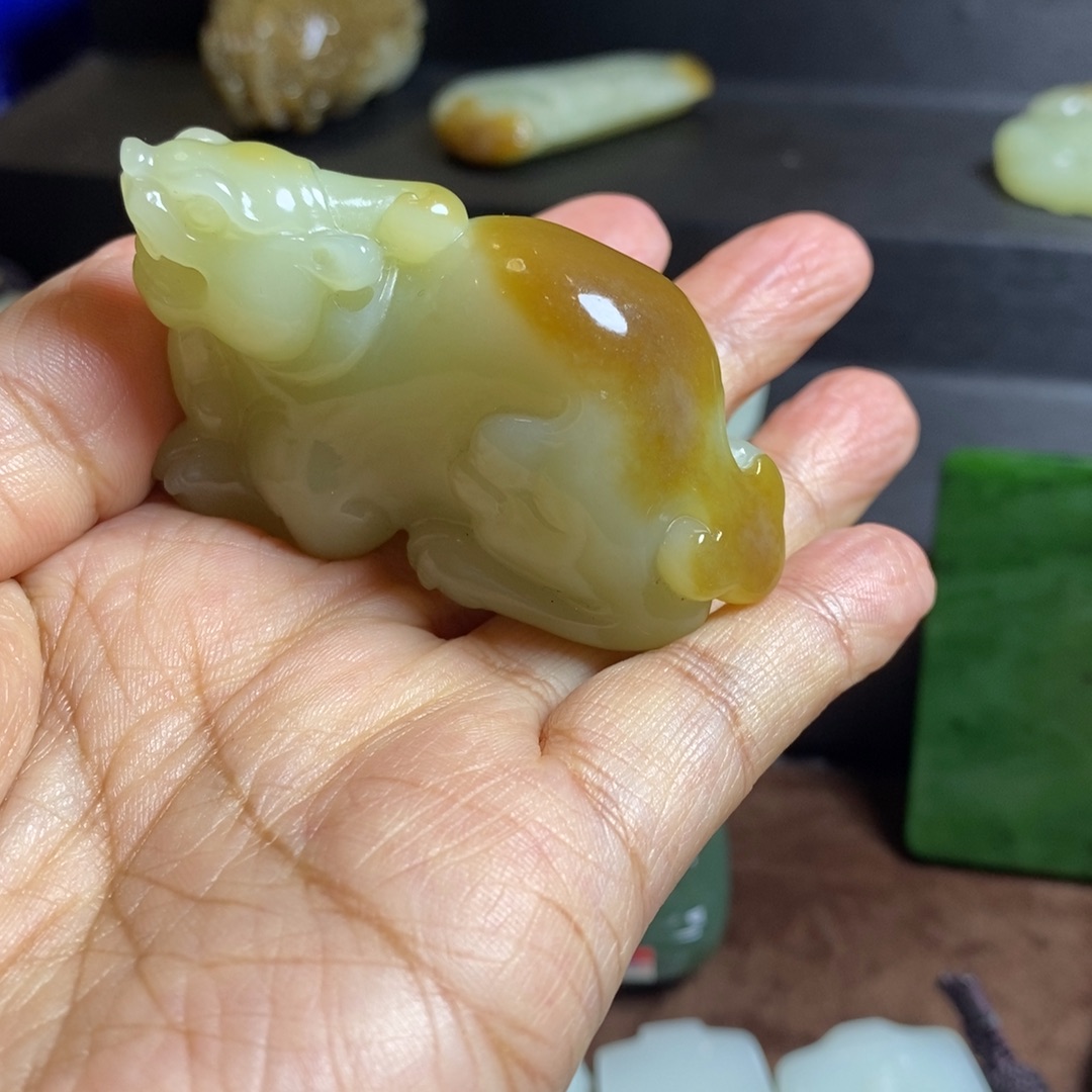 平***薯和田玉未镶嵌挂件