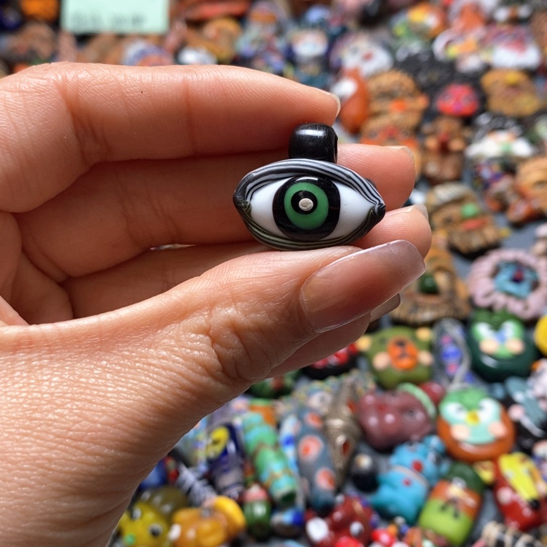 琉璃颈饰印度尼西亚眼睛