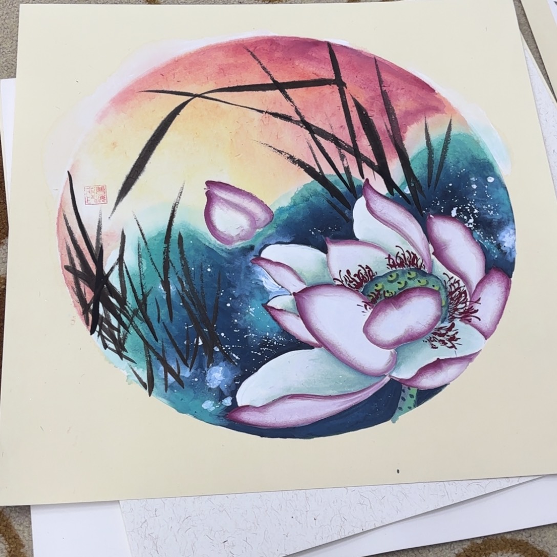 国画50-50卡纸作品艺