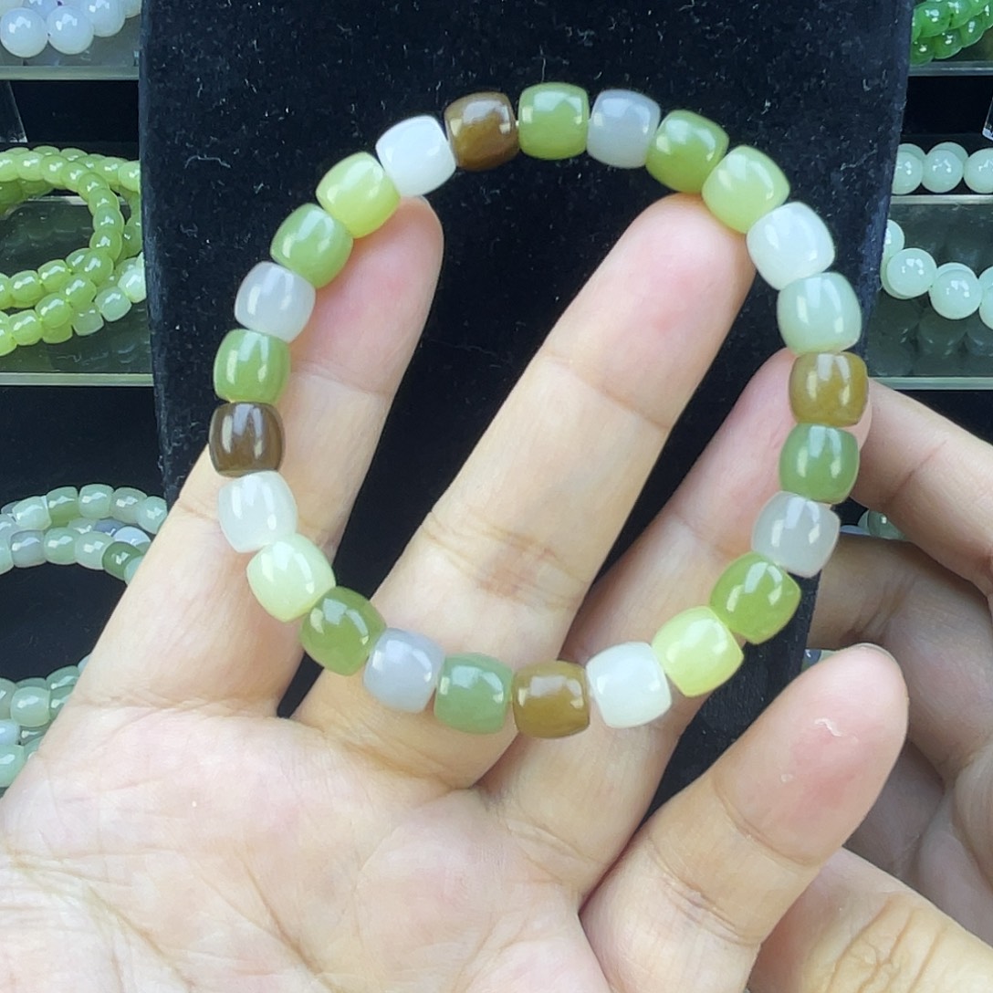 和田玉未镶嵌手链