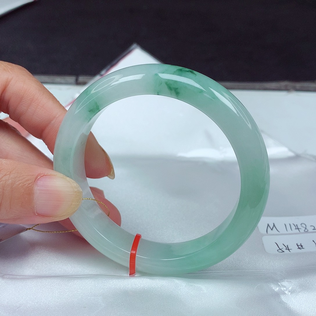 未镶嵌手镯翡翠54圈4828