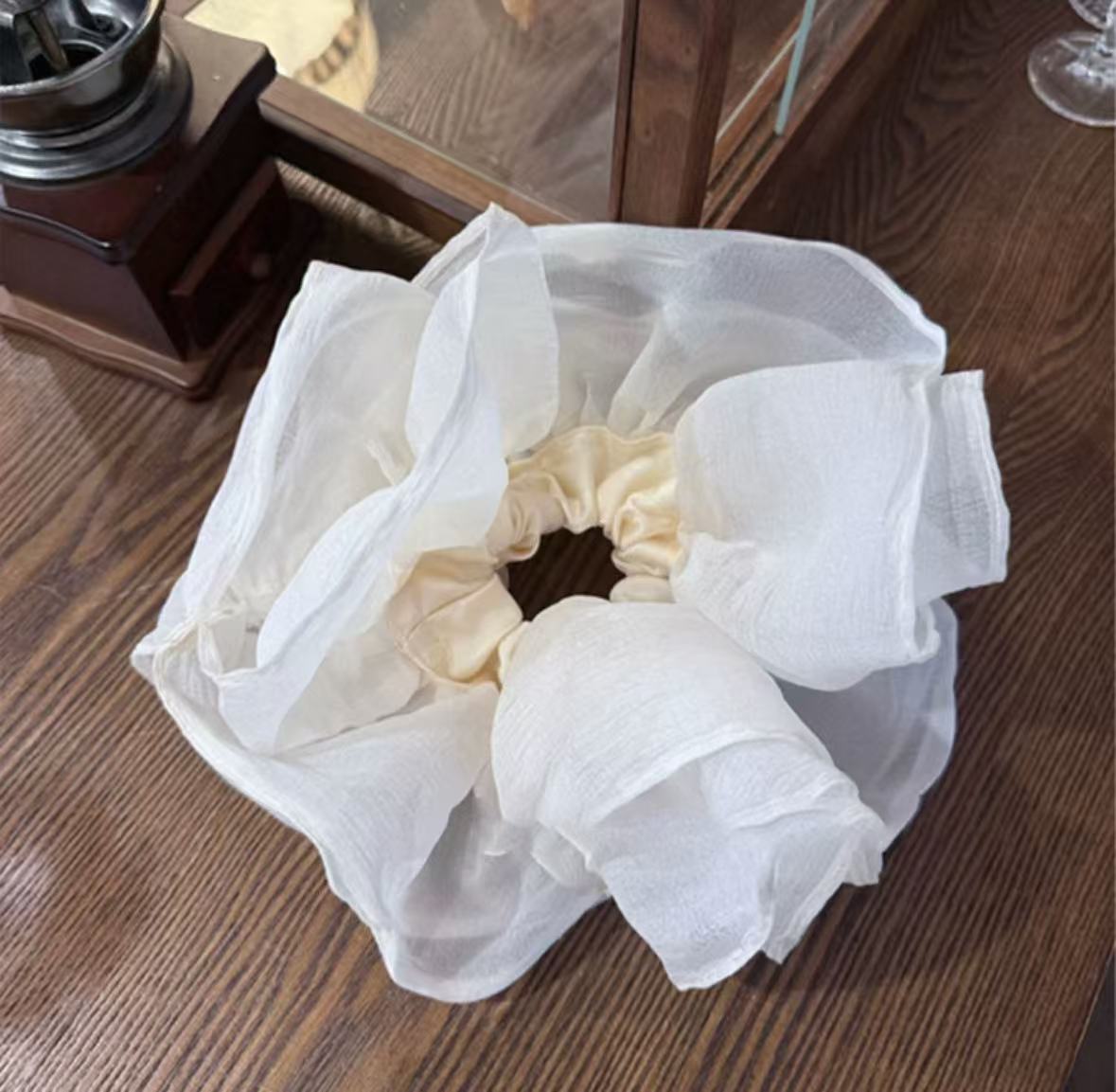韩系发圈白色ins风