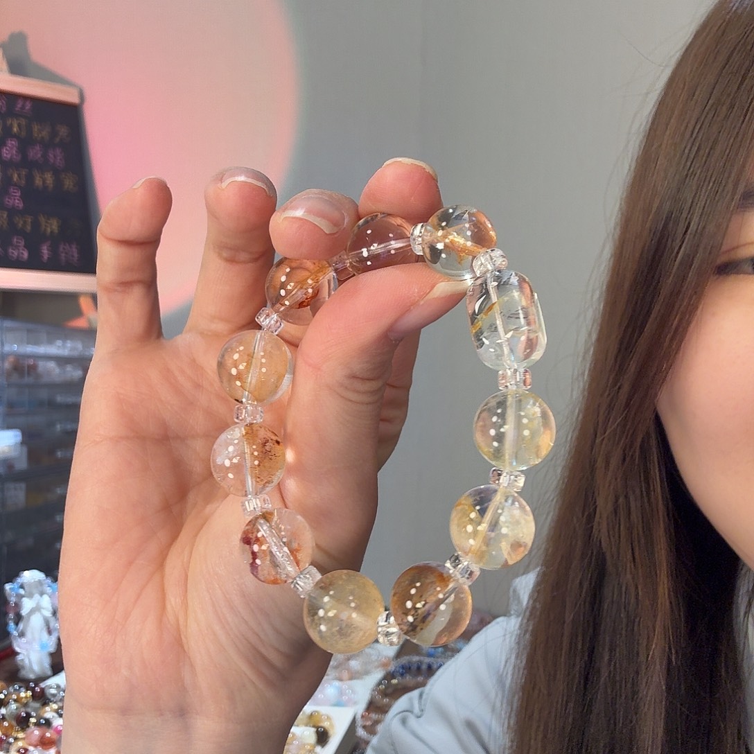 手链烟晶银S925镶嵌