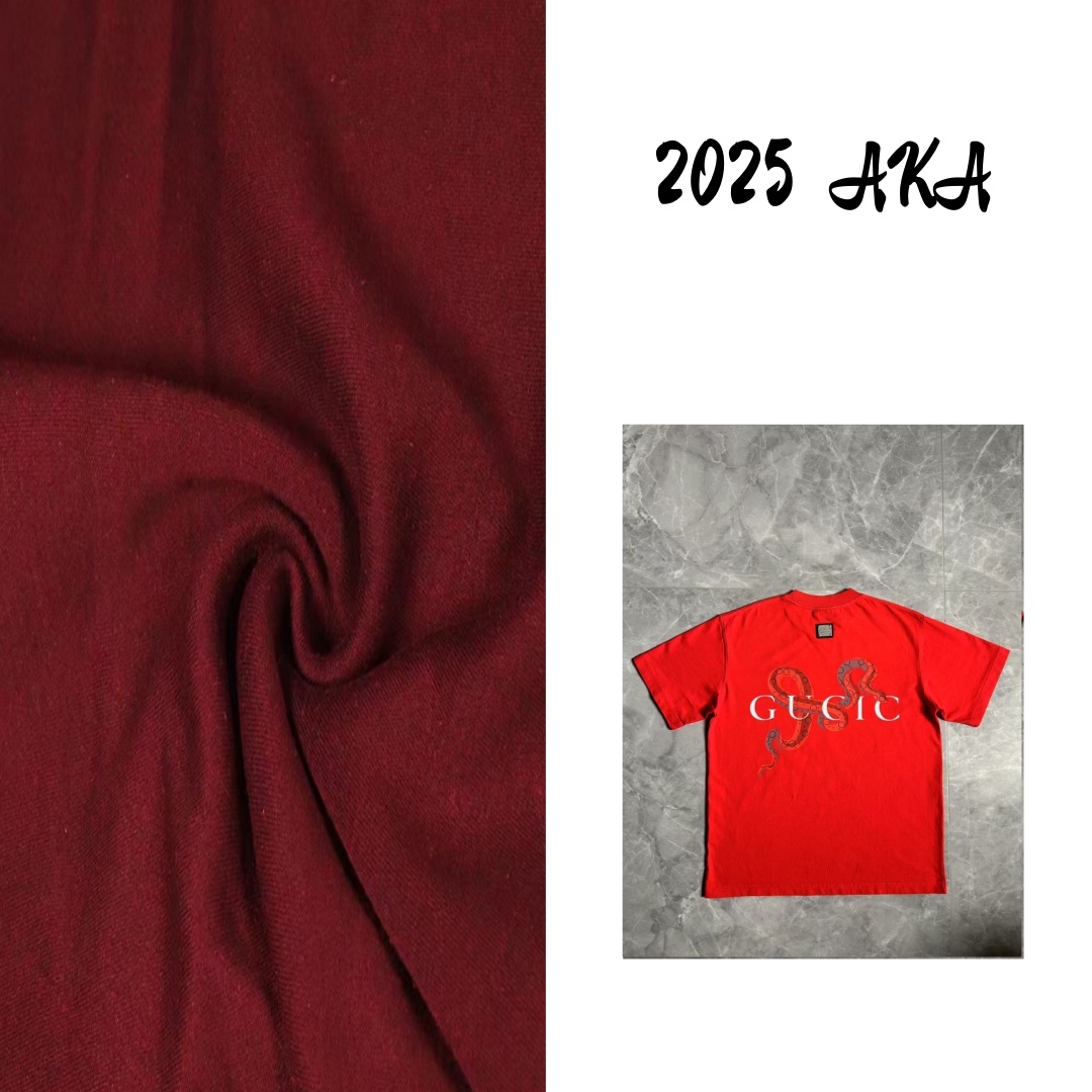 【5029】2025蛇年限定印染重磅短袖