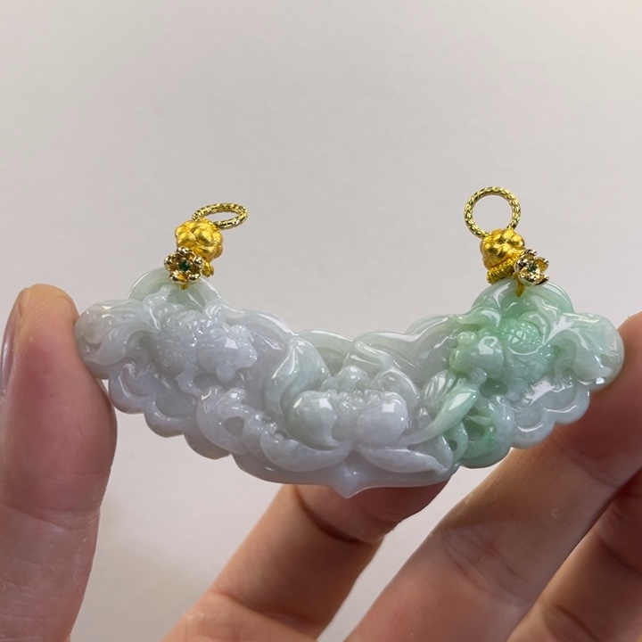 翡翠吊坠(赠链)未镶嵌代编织