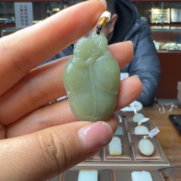 和田玉吊坠(不含链)未镶嵌