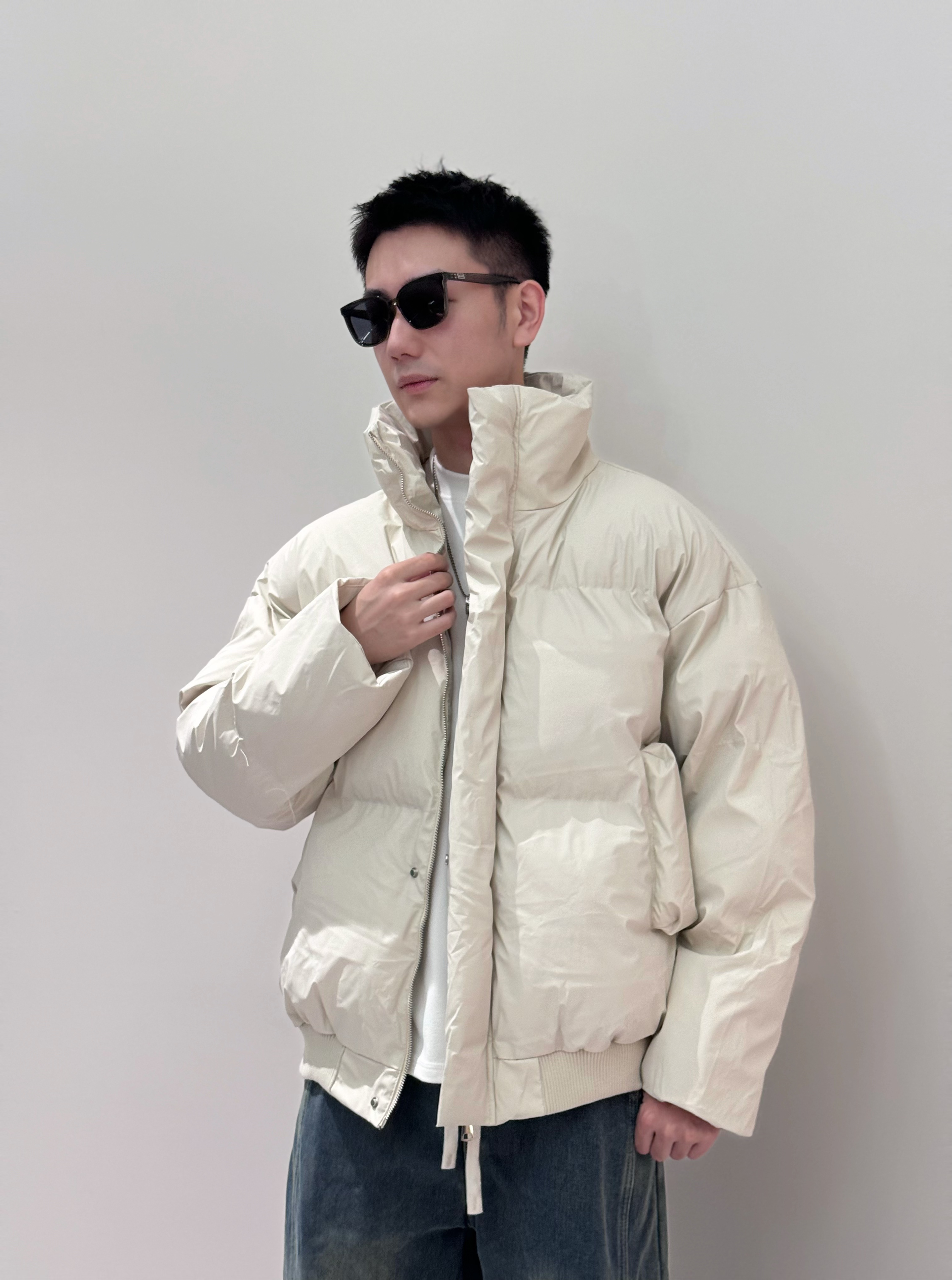 潮流百搭情侣棉服保暖棉衣耐磨立领短款男士常规款