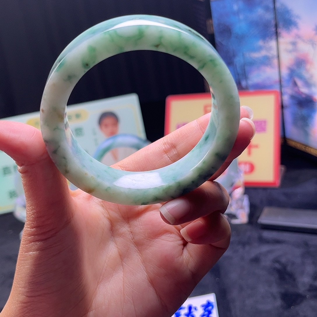 定制翡翠未镶嵌手镯59-62正