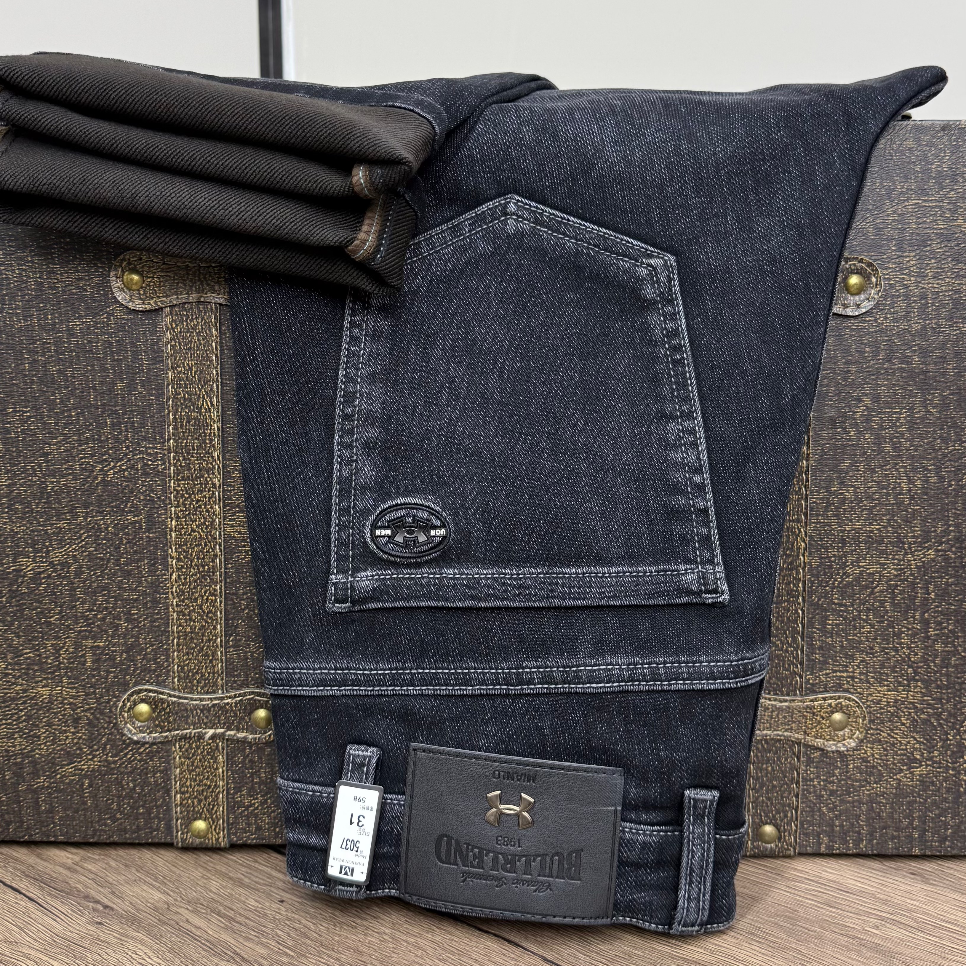 秋季长裤秋冬男士弹力牛仔裤牛仔裤百搭直筒