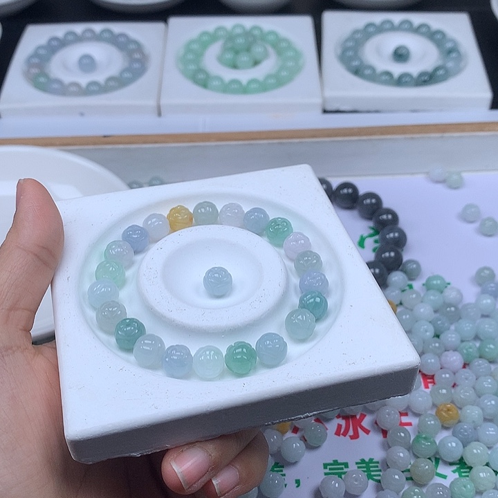 翡翠散珠20颗翡翠卡9.3