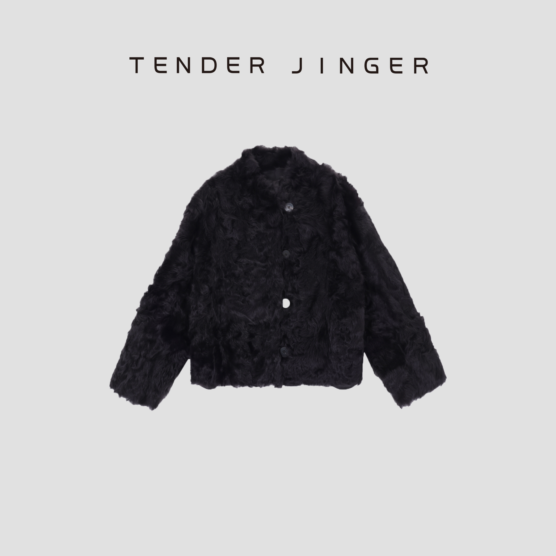 Tender Jinger【高定】小湖羊两面穿皮毛一体皮草外套T54MYY30924