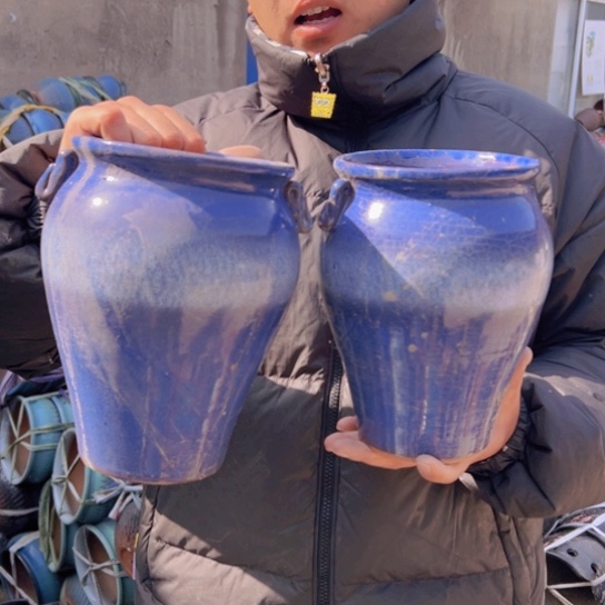 紫砂花盆高21口15————