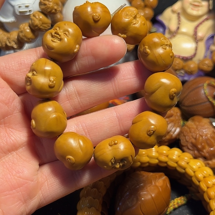 橄榄核手串/手链十分开心