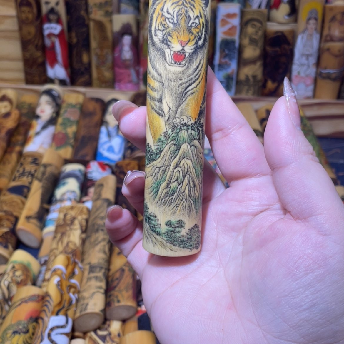 【闪购商品】竹孩*实心竹手把件手把件