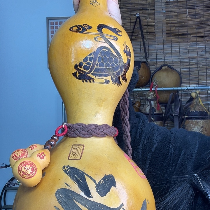 库***沙香榧木葫芦背挂葫芦