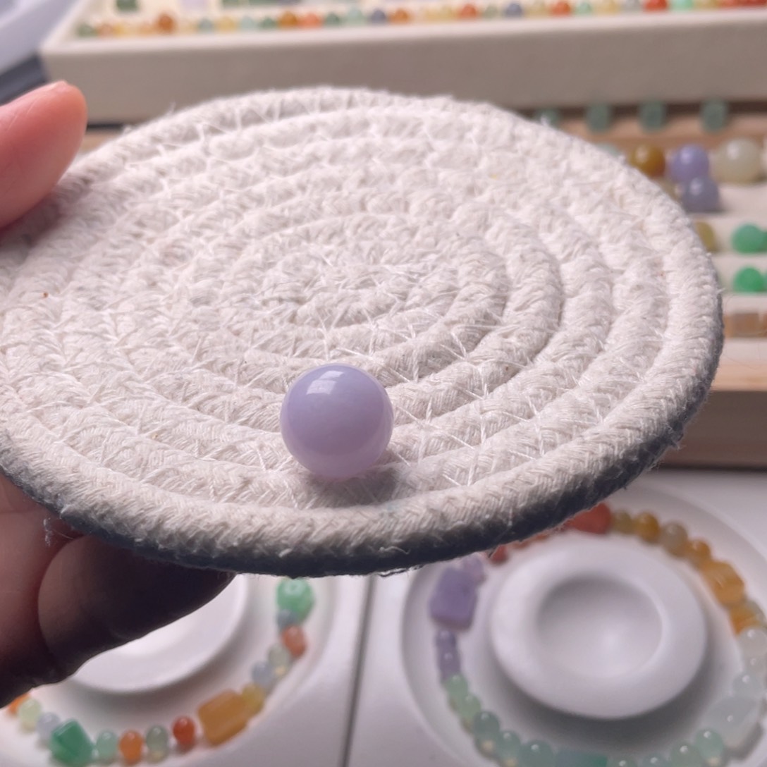 未镶嵌手链翡翠卡12.8紫珠