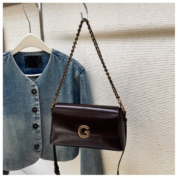 新疆包邮洋洋女包美拉德复古磨砂链条单肩斜挎包【110530】