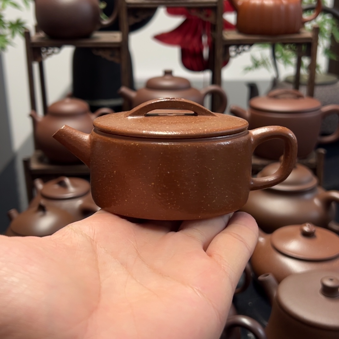 茶壶紫砂精工半手降坡汉瓦150cc